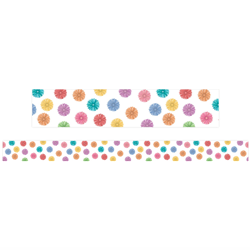 28. Colour Burst Pom Poms Border